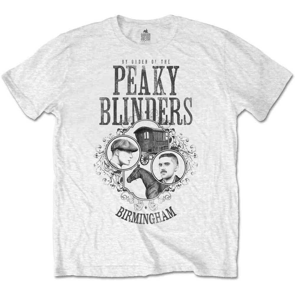 Peaky Blinders - Horse & Cart Tshirt Homme - Blanc